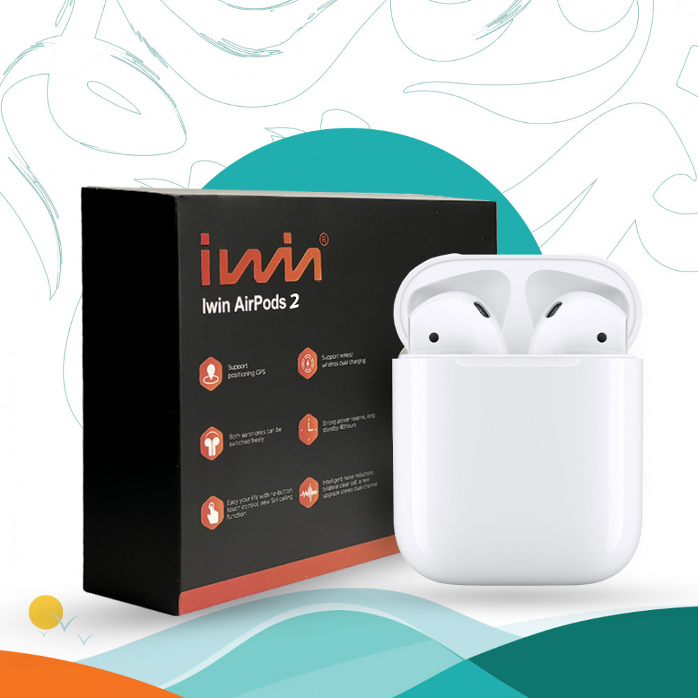 سماعة ايربودز 2 من iwin - أبيض